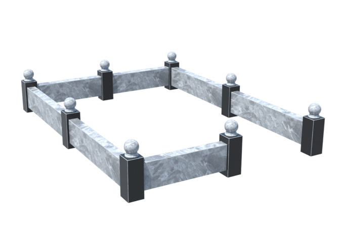 Цоколи на могилу в Чапаевске | Цоколь на могилу №0031