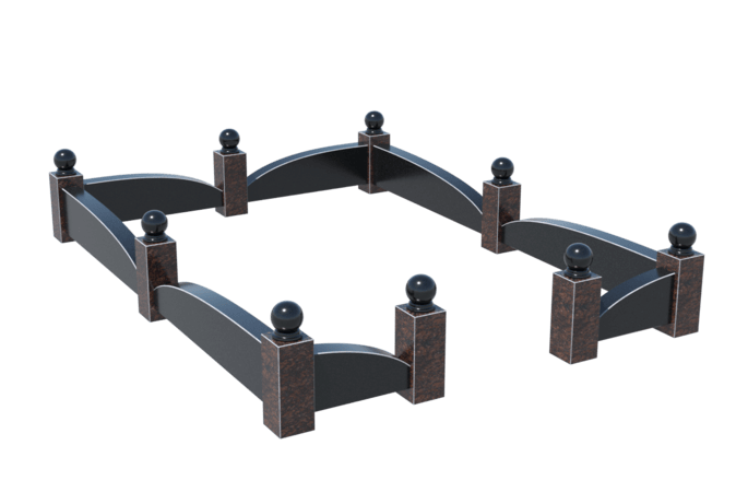 Цоколи на могилу в Чапаевске | Цоколь на могилу №0044