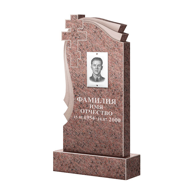Гранитные памятники в Чапаевске | Памятник из гранита Розалия Pink ФГЦ-081