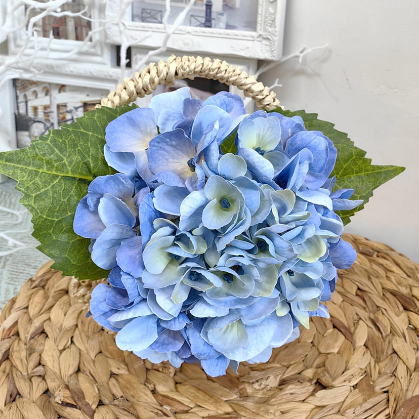 Искусственные цветы в Чапаевске | Цветок искусственный «Гортензия», голубая, одиночный