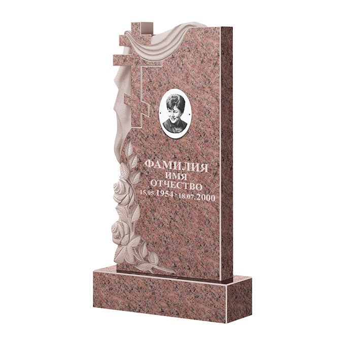 Гранитные памятники в Чапаевске | Памятник из гранита Розалия Pink ФГЦ-189