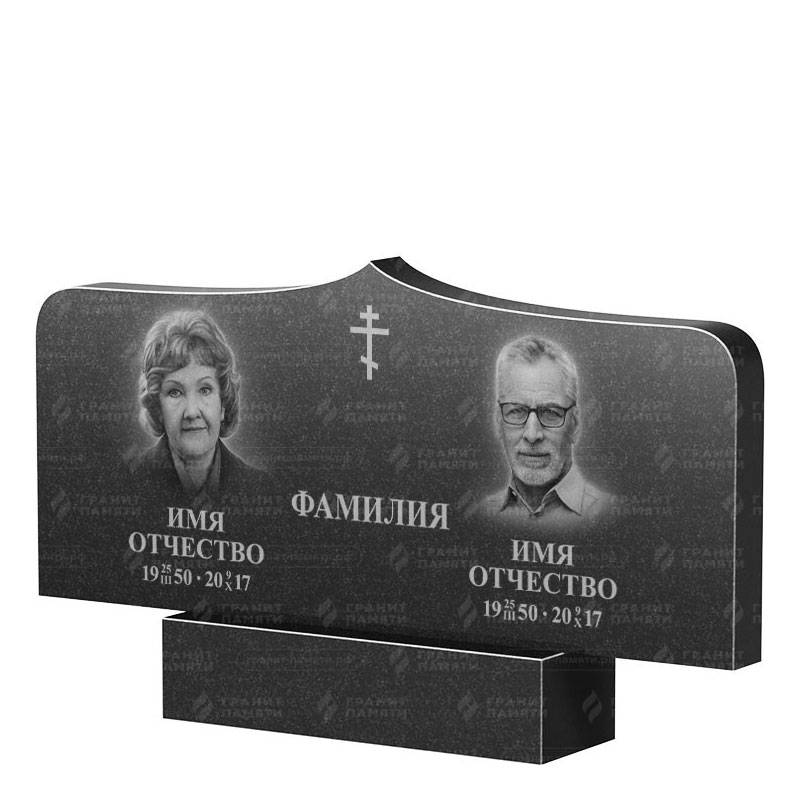 Гранитные памятники в Чапаевске | Двойной гранитный памятник ФГ-260