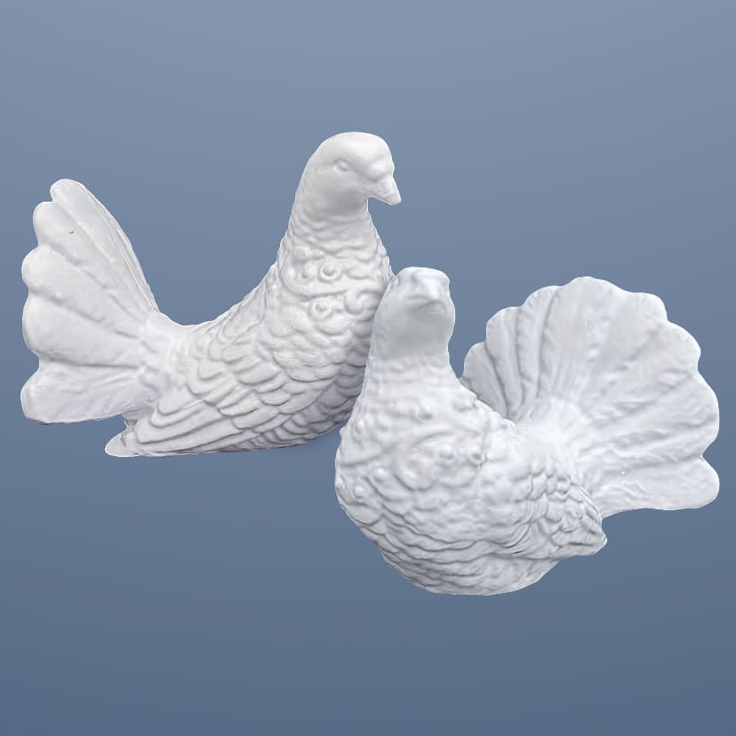 Скульптуры из искусственного мрамора в Чапаевске | Голубь пара