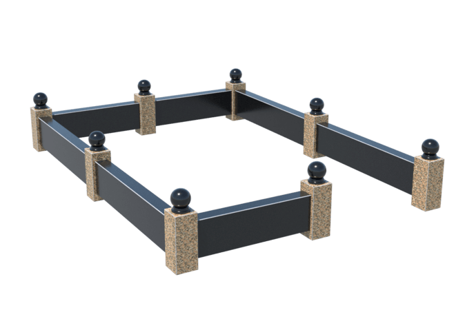 Цоколи на могилу в Чапаевске | Цоколь на могилу №0036