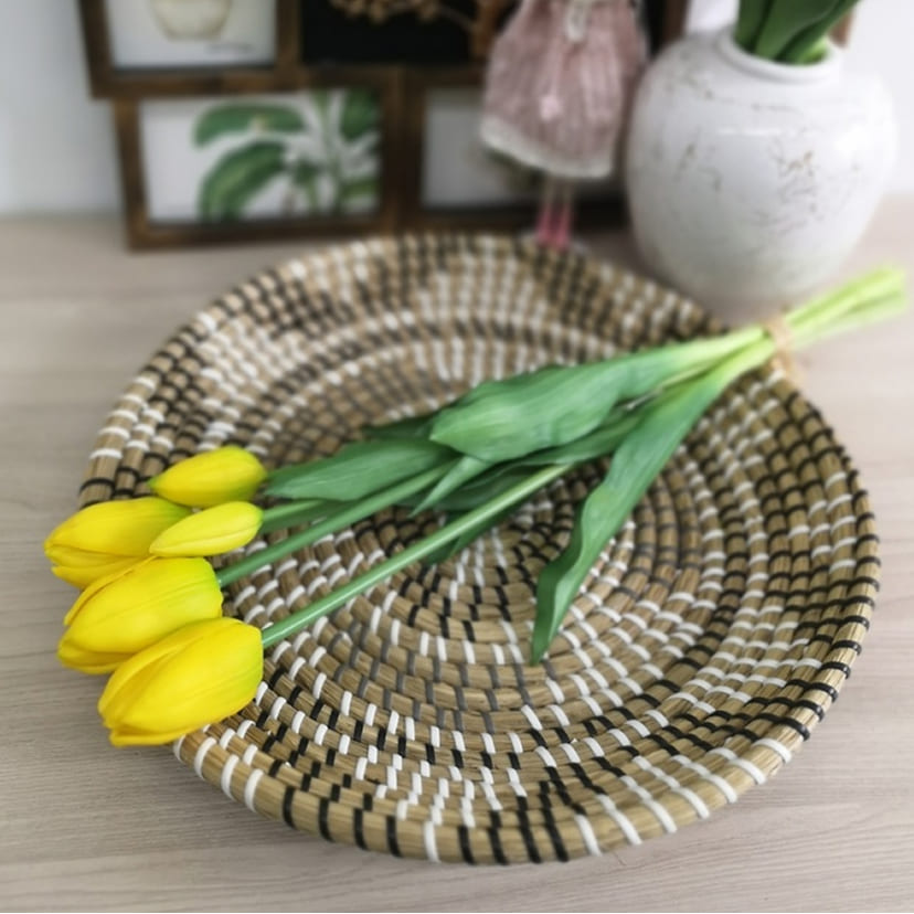 Искусственные цветы в Чапаевске | Цветы искусственные «Тюльпаны, бутоны», желтые, букет