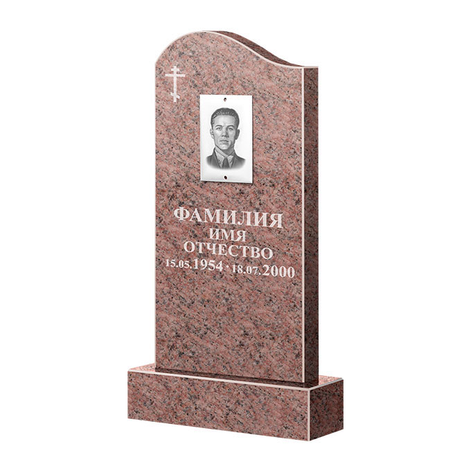 Памятники из цветного гранита в Чапаевске | Памятник из гранита Розалия Pink ФГЦ-030