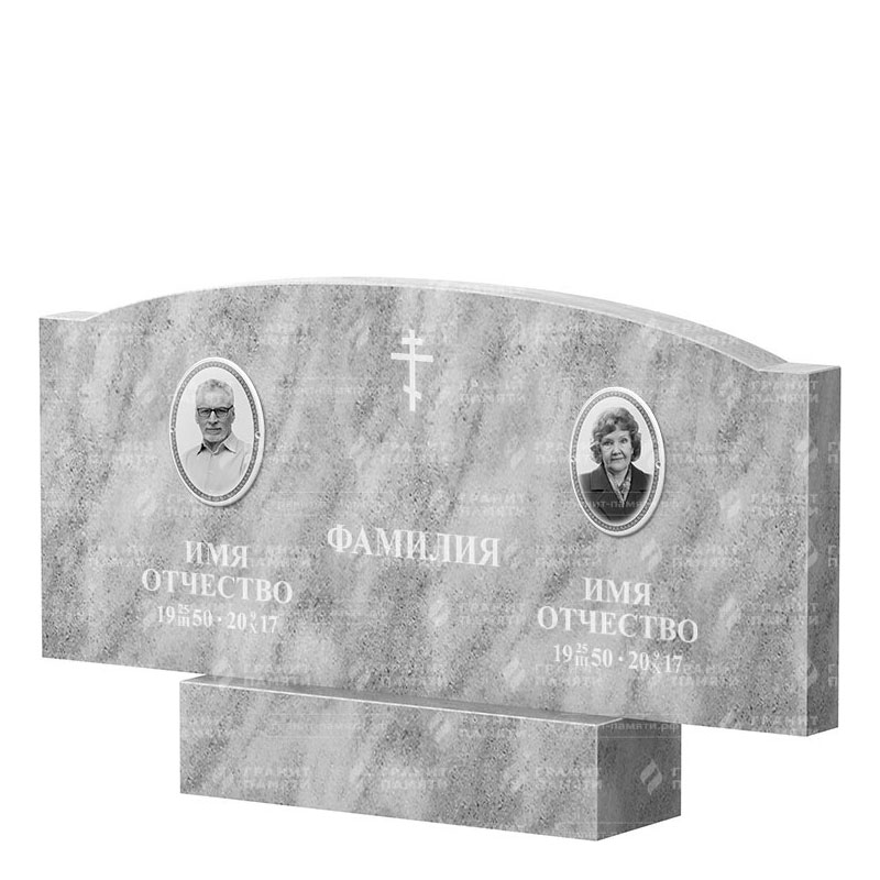 Памятники из мрамора в Чапаевске | Двойной мраморный памятник ФМ-257