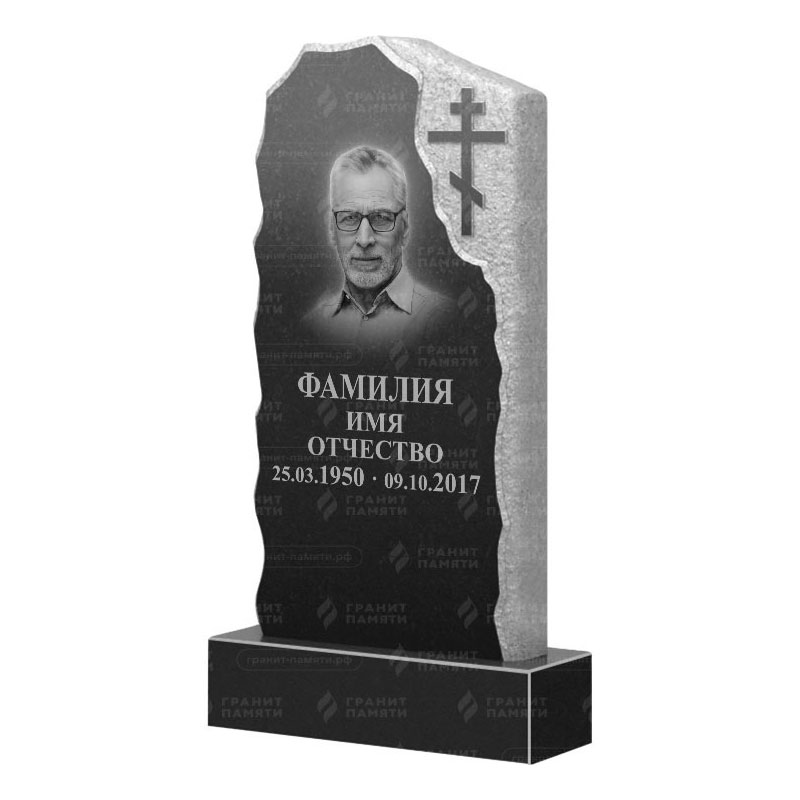 Памятники из гранита с обколом, скалы в Чапаевске | Гранитный памятник ФГ-231