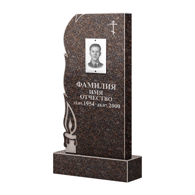 Памятники из цветного гранита в Чапаевске | Памятник из гранита Карел Brown ФГЦ-106