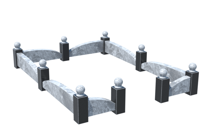 Цоколи на могилу в Чапаевске | Цоколь на могилу №0040