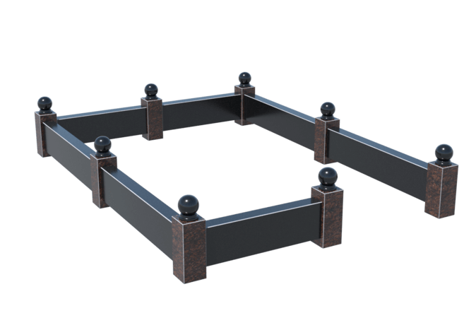 Цоколи на могилу в Чапаевске | Цоколь на могилу №0035