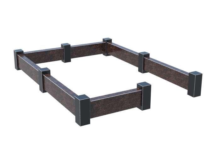 Цоколи на могилу в Чапаевске | Цоколь на могилу №0033