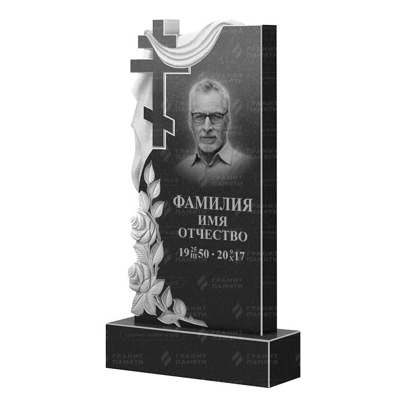 Памятники из гранита вертикальные в Чапаевске | Гранитный памятник ФГ-189