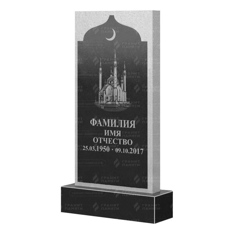 Мусульманские памятники на могилу в Чапаевске | Гранитный памятник ФГ-167