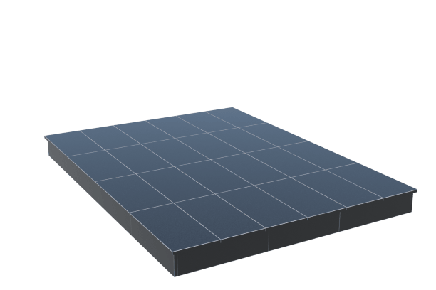 Площадки на могилу в Чапаевске | Площадка с вертикальной (15 см) облицовкой гранитом Габбро