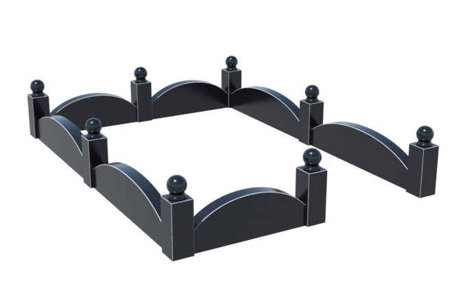 Цоколи на могилу в Чапаевске | Цоколь на могилу №0002