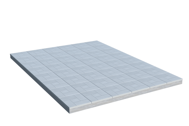 Площадки на могилу в Чапаевске | Площадка с тротуарной плиткой