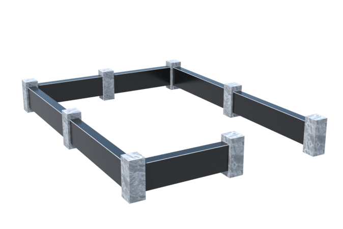 Цоколи на могилу в Чапаевске | Цоколь на могилу №0032