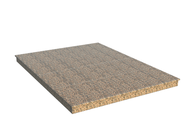 Площадки на могилу в Чапаевске | Площадка с вертикальной (10 см) облицовкой Южно-султаевским гранитом