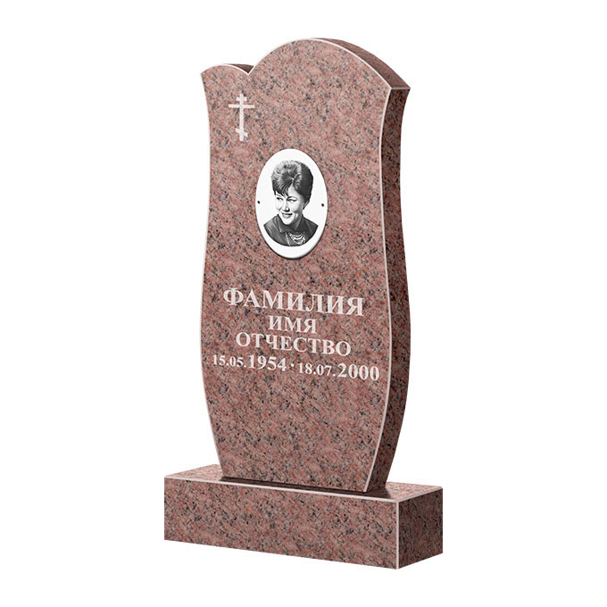 Памятники из цветного гранита в Чапаевске | Памятник из гранита Розалия Pink ФГЦ-039