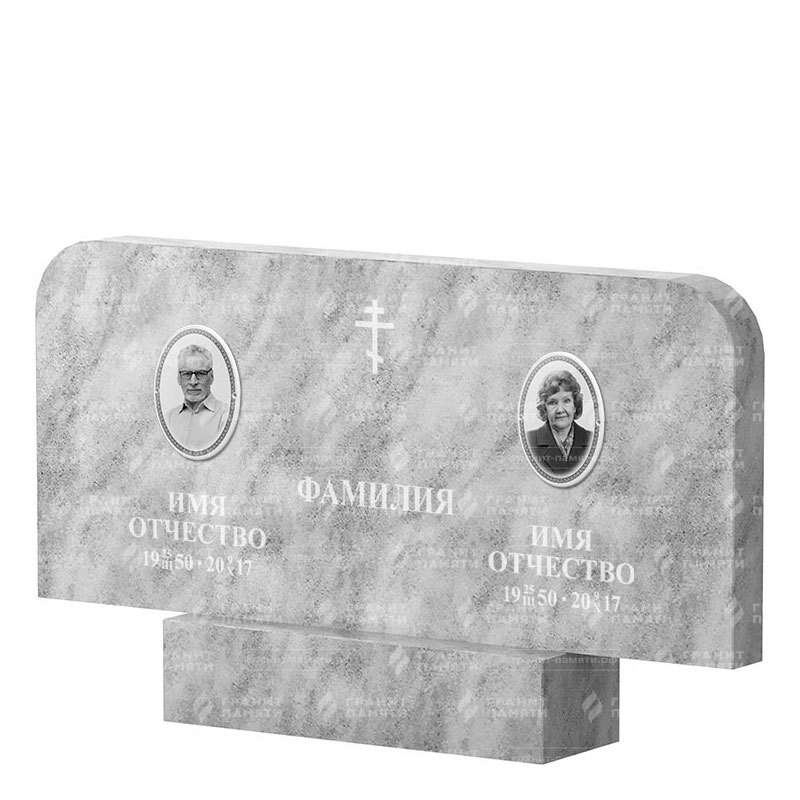 Памятники из мрамора в Чапаевске | Двойной мраморный памятник ФМ-254