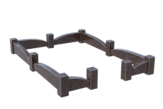 Цоколи на могилу в Чапаевске | Цоколь на могилу №0043